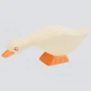 Ostheimer Holzfigur Gans Kopf tief