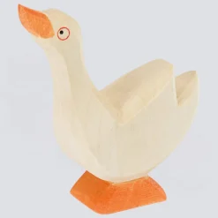 Ostheimer Holzfigur Gans Kopf hoch