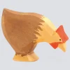 Ostheimer Holzfigur Huhn braun pickend