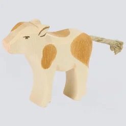Ostheimer Holzfigur Kalb braun stehend