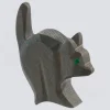 Ostheimer Holzfigur Katze für Hexe