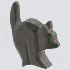 Ostheimer Holzfigur Katze für Hexe