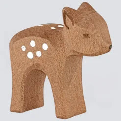 Ostheimer Holzfigur Rehkitz Kopf tief