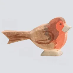 Ostheimer Holzfigur Rotkehlchen