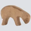 Ostheimer Holzfigur Schaf braun fressend