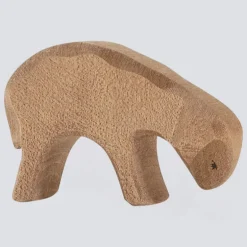 Ostheimer Holzfigur Schaf braun fressend