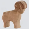 Ostheimer Holzfigur Schafbock braun