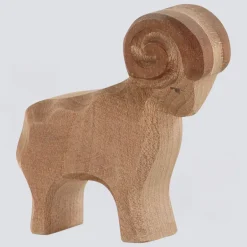 Ostheimer Holzfigur Schafbock braun