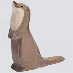 Ostheimer Holzfigur Seeotter stehend