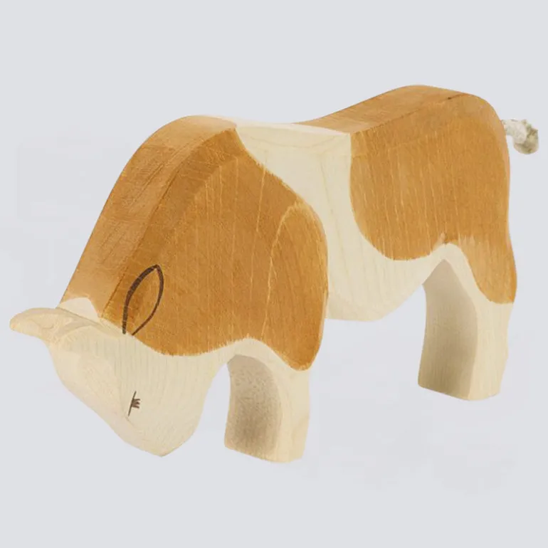 Ostheimer Holzfigur Stier braun
