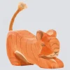 Ostheimer Holzfigur Tiger klein lauernd