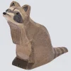 Ostheimer Holzfigur Waschbär sitzend