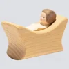 Ostheimer Holzfigur Wiege mit Kind