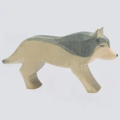 Ostheimer Holzfigur Wolf laufend