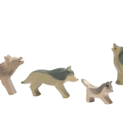 Ostheimer Holzfigur Wolf heulend