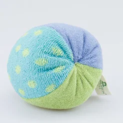 Pünktchenball blau mit Glöckchen
