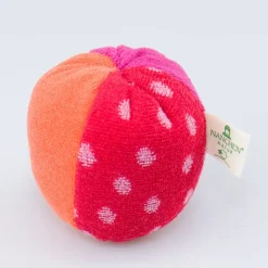 Pünktchenball rot mit Glöckchen