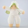 Püppchen Blumenfee natur mit Rassel - 18 cm