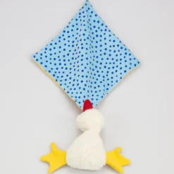 Schnuffeltuch Ente Tapsy - blau