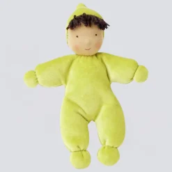 Waldorfpuppe Lolo moos - 21 cm