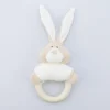Wooly Organic Rassel Hase mit Holzring