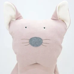 Wooly Organic Riesen-Kuscheltier Katze rosa mit Rucksack