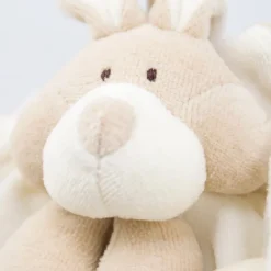 Wooly Organic Schmusetuch Hase mit Holzring